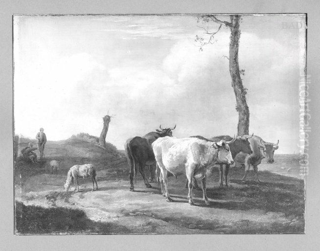 cows Oil Painting by Paulus Potter