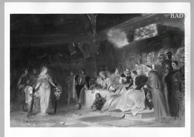 Lucretia Borgia Oil Painting by Hermann von Kaulbach