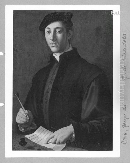 Portrait of Pico di Mirandola Oil Painting by Jacopino del Conte