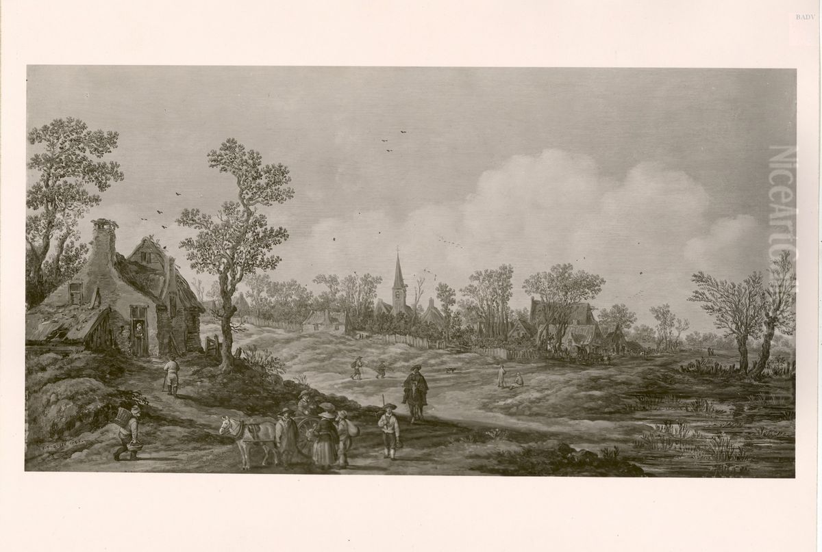 landscape with a cottage Oil Painting by Pieter de Bloot