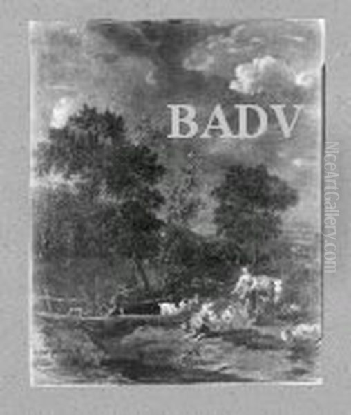 Bachlandschaft (mit Hirtin) Oil Painting by Nicolaes Pieterszoon Berchem