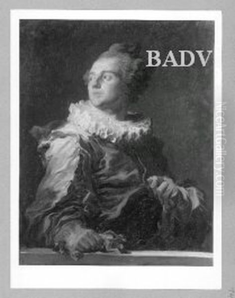 Mannliches Bildnis, Vorstudie zum Bild des St. Non Oil Painting by Jean-Honore Fragonard