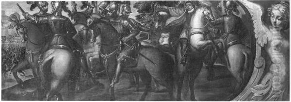 soldiers on horseback Oil Painting by Palma il Giovane