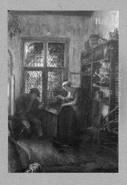 peasants in a tavern Oil Painting by Adriaen van Ostade