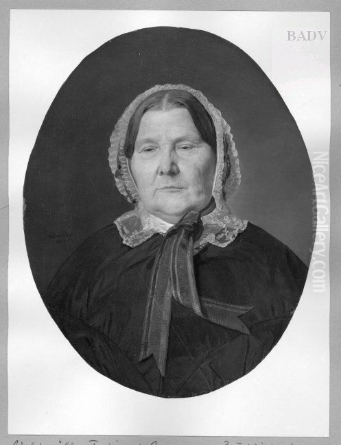 Portrait of an old lady Oil Painting by Ferdinand Georg Waldmuller