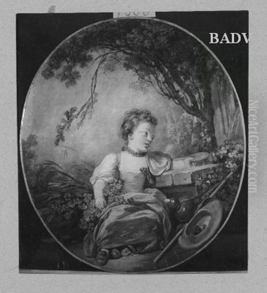 Kinderbildnis, Madchen Oil Painting by Francois Boucher