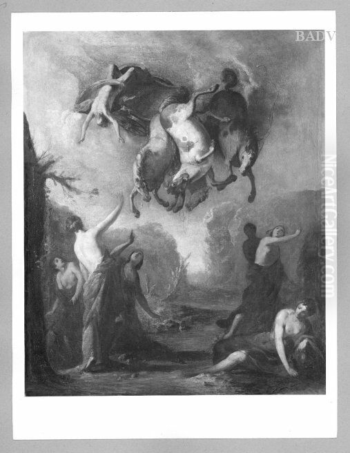 Precipite of Phaelan Oil Painting by Johann Heinrich Schonfeld