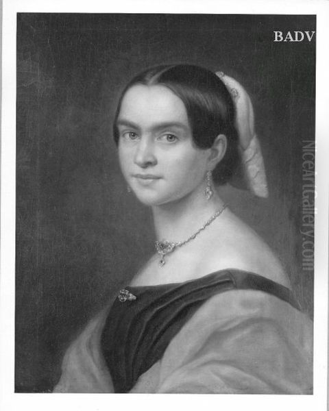 Weibliches Bildnis (Maria Haushofer) Oil Painting by Joseph Karl Stieler