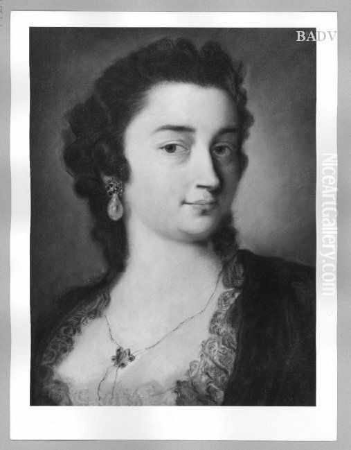Damenbildnis, Brustbild Oil Painting by Rosalba Carriera
