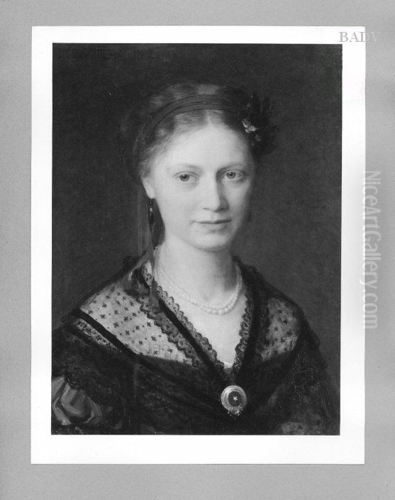 Bildnis der Maria Schick Oil Painting by Rudolf Schick