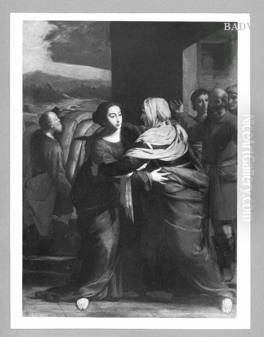 Heimsuchung Oil Painting by Massimo Stanzione