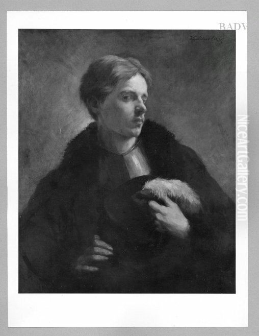 Selfportrait Oil Painting by Wilhelm Heinrich Trutbner