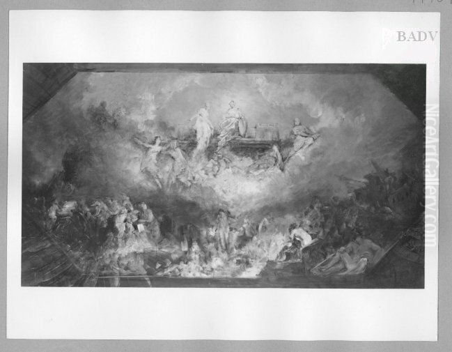 oil sketch for a festival of gods Oil Painting by Hans Makart