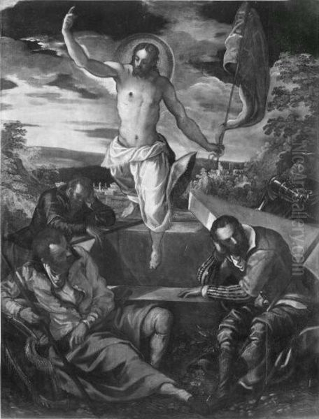Auferstehung Christi Oil Painting by Jacopo Tintoretto