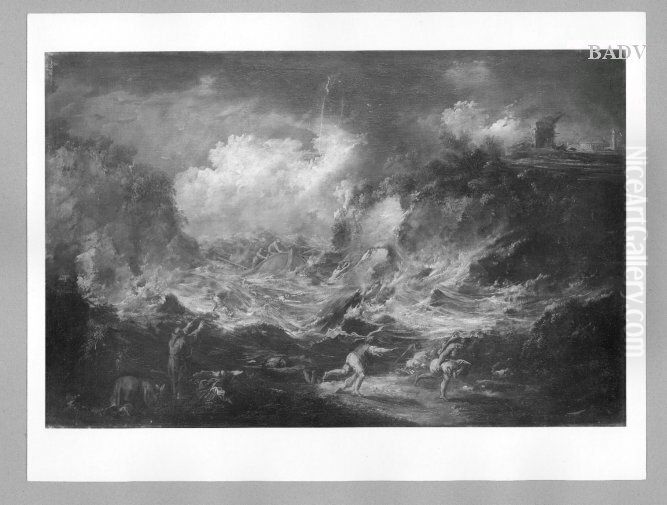 the conjuration of the storm Oil Painting by Alessandro Magnasco