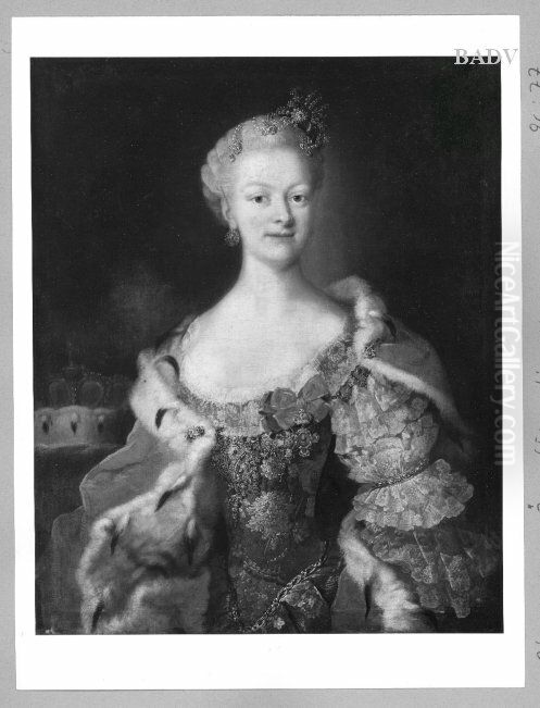 Portrait of a princess Oil Painting by Martin Van Meytens