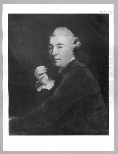 portrait of a gentleman Oil Painting by Of Sir Joshua Reynolds