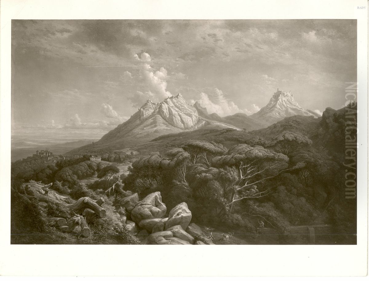 Portugiesische Gebirgslandschaft Oil Painting by Robert Kummer