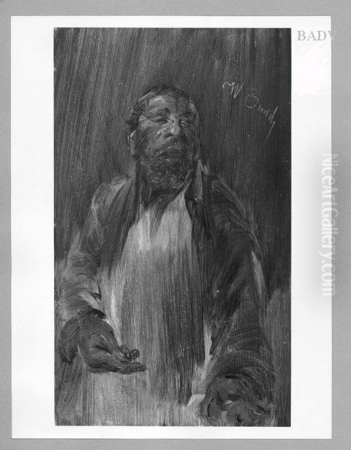 Bettler Oil Painting by Wilhelm Busch