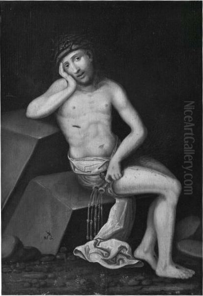 man of sorrows Oil Painting by Lucas Cranach the Elder