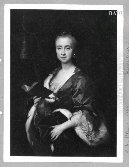 Bildnis einer Dame mit Buch Oil Painting by Anton Raphael Mengs