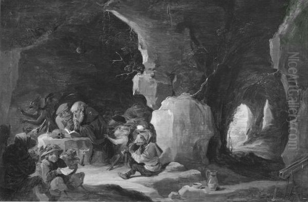 Versuchung des Heiligen Antonius Oil Painting by David Teniers the Younger