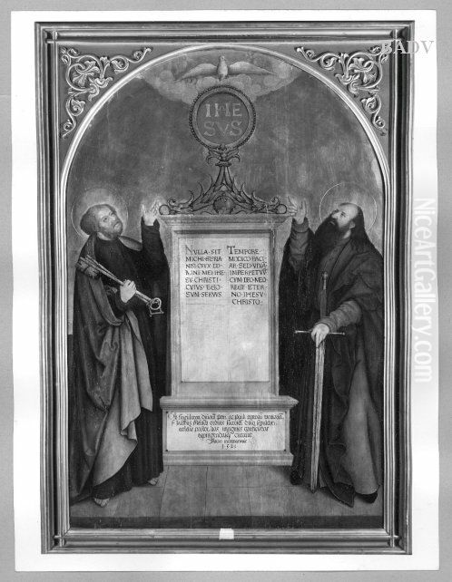 St.Peter and St. Paul Oil Painting by Bernhard Strigel