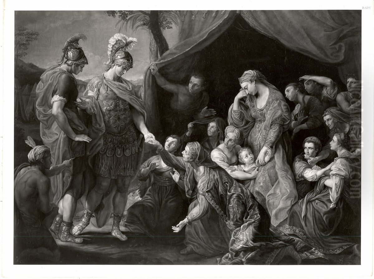Alexander der Grosse und die Witwe des Darius Oil Painting by Bernhard Rode