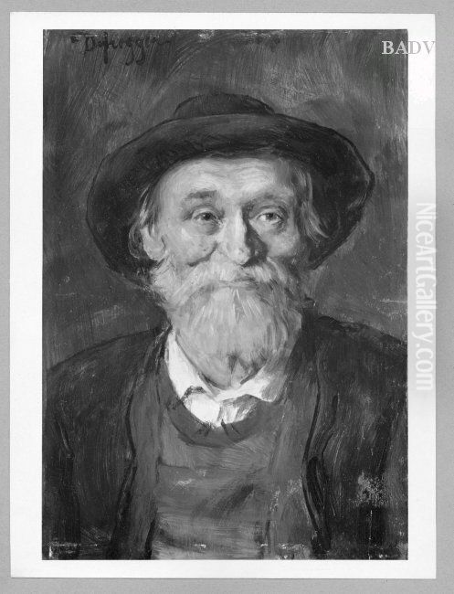 Tiroler Bauer Oil Painting by Franz Defregger