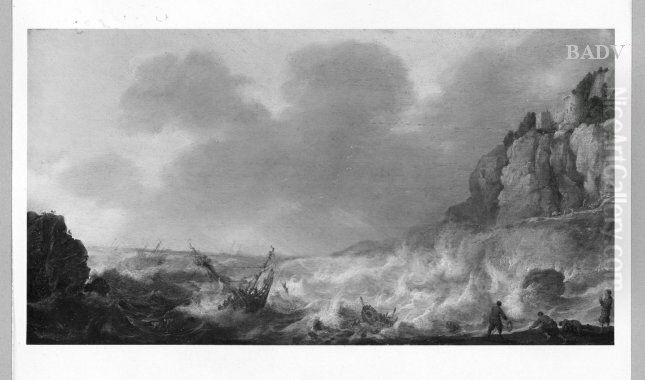 marine Oil Painting by Adam Willaerts