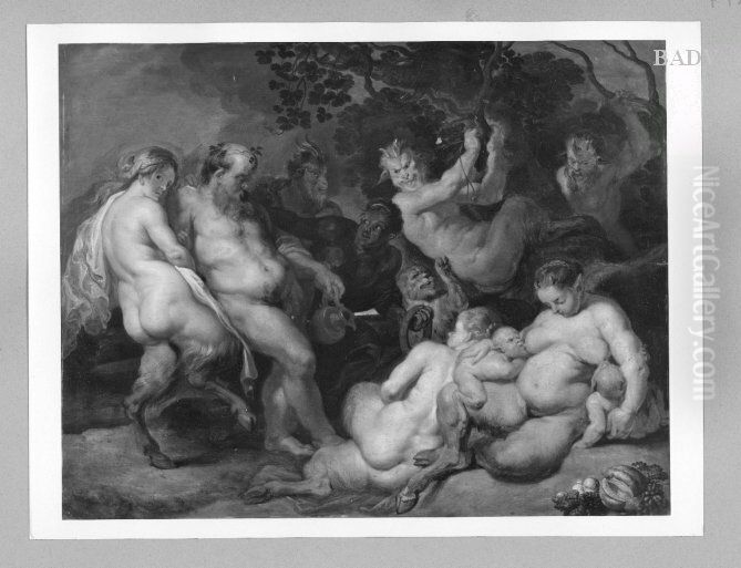 trunkener Silen Oil Painting by (studio of) Rubens, Peter Paul