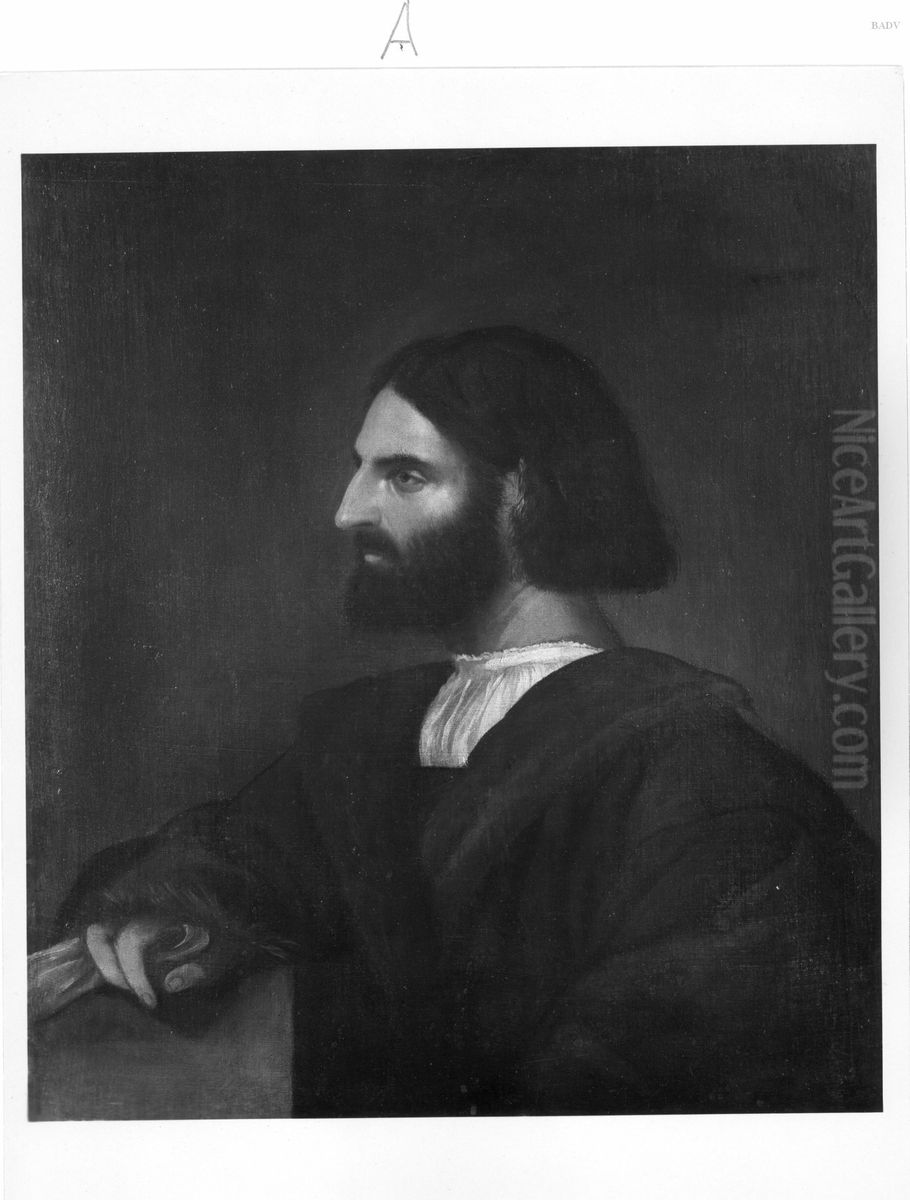 Mannliches Portrat (Ariost ?) (Bildnis des Ariost) Oil Painting by Sebastiano Del Piombo