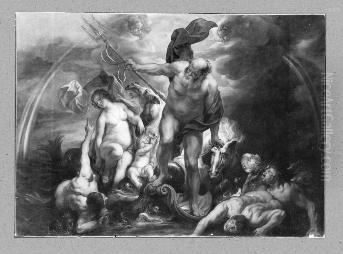 Neptun und Amphitrite Oil Painting by Jacob Jordaens