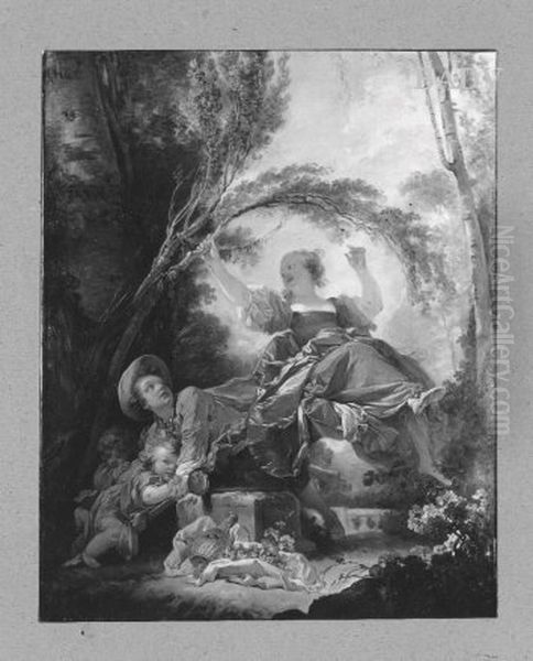 Die Schaukel Oil Painting by Jean-Honore Fragonard