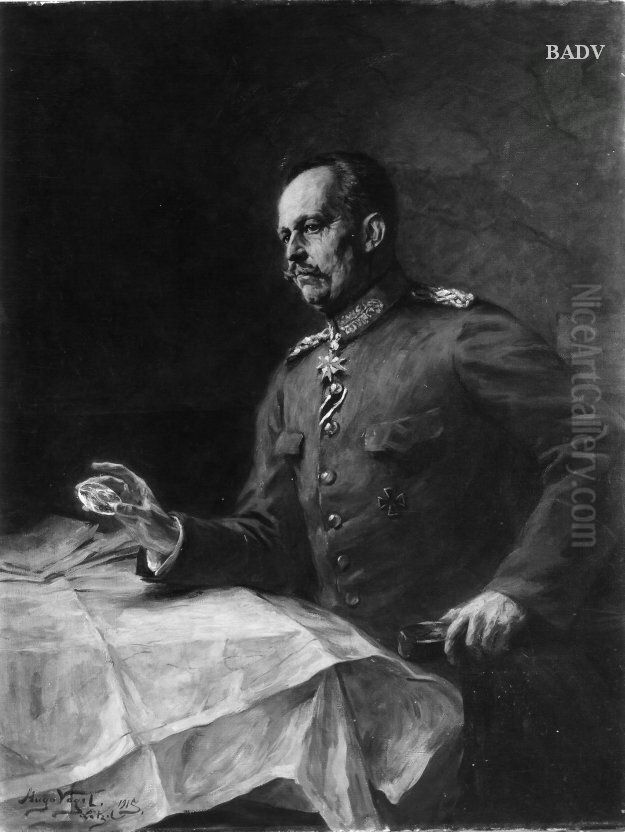 Portrat des General von Ludendorff Oil Painting by Hugo Vogel