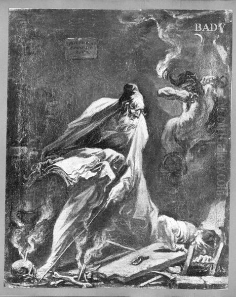 Der Teufelsbeschworer Oil Painting by Alessandro Magnasco