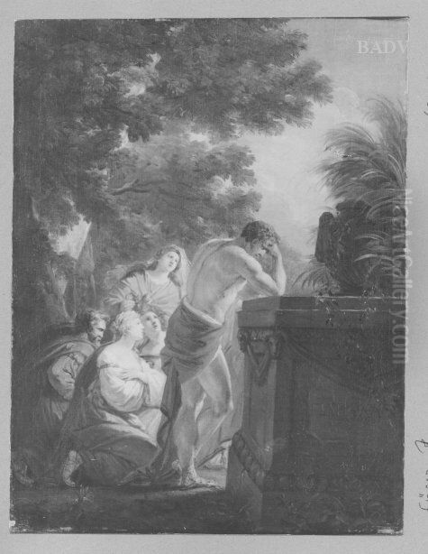 Mythologie scence Oil Painting by Heinrich Fuger