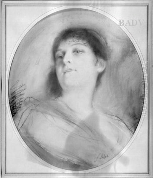 Weibliches Bildnis Oil Painting by Lenbach Franz Von