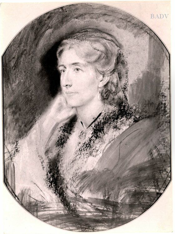 Portrat der Frau Cosima Wagner Oil Painting by Lenbach Franz Von