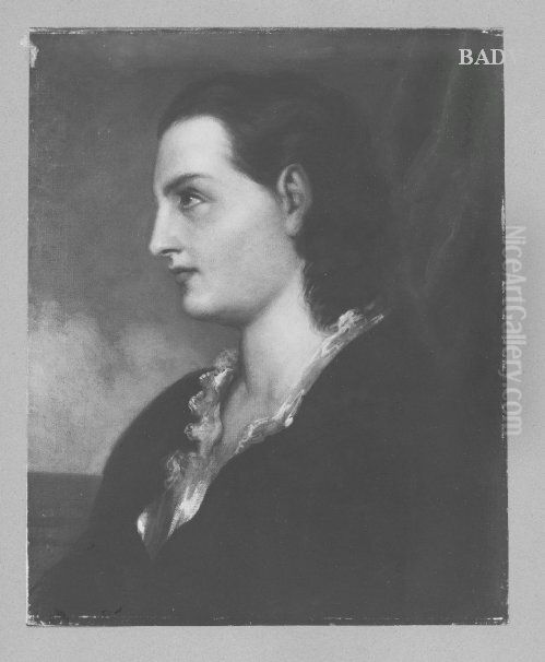 Portrat Emma Griepenberger Oil Painting by Carl Heinrich Rahl