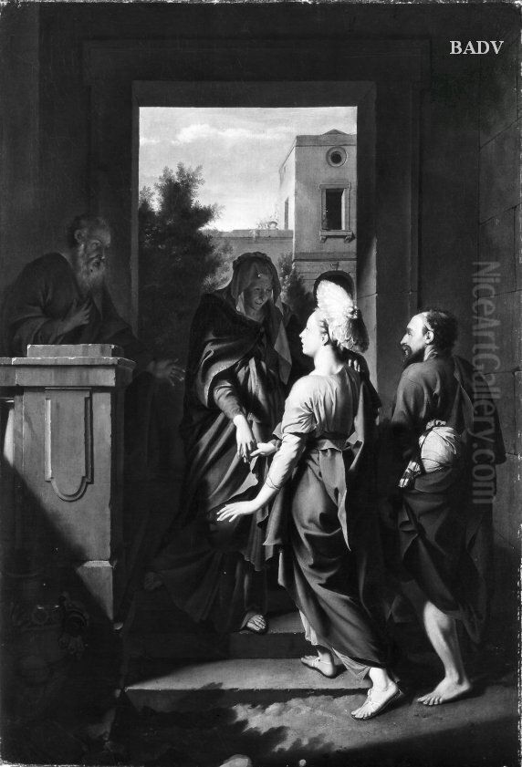 Mariae Heimsuchung Oil Painting by Adriaen Van Der Werff