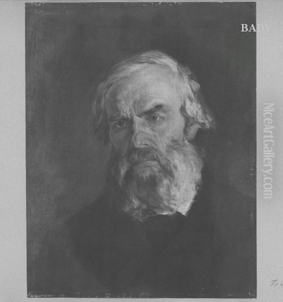 Studienkopf eines bartigen Mannes Oil Painting by Wilhelm Heinrich Trutbner