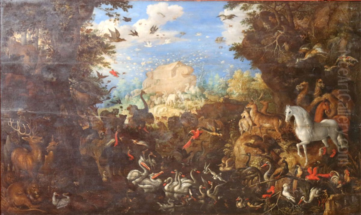 L'Arche de Noe. Oil Painting by Roelant Savery