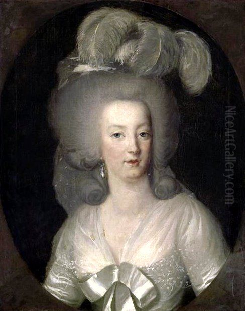 Portrait de Marie-Antoinette Oil Painting by Unidentified painter