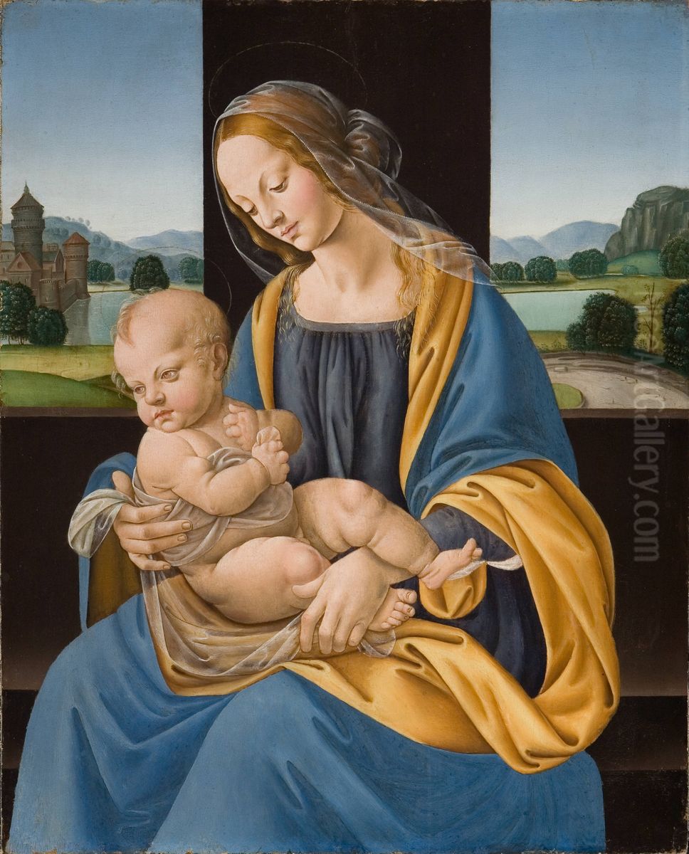 Madonna and Child Oil Painting by Lorenzo Di Credi