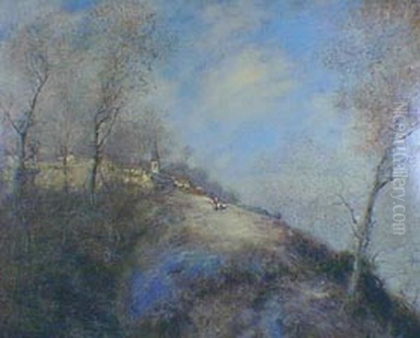 La ruta abandonada Oil Painting by Jean-Francois Raffaelli