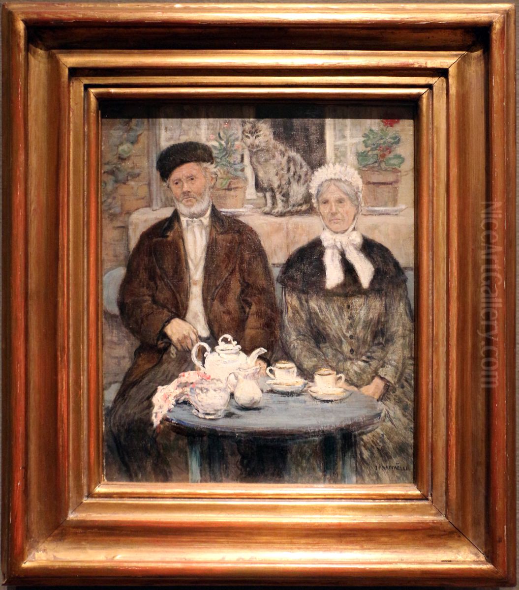 the pomeridiano Oil Painting by Jean-Francois Raffaelli