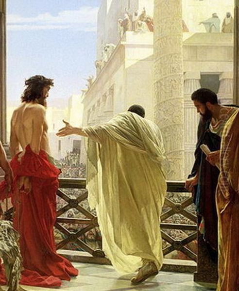 Ecce Homo(Behold the Man!) Oil Painting by Antonio Ciseri