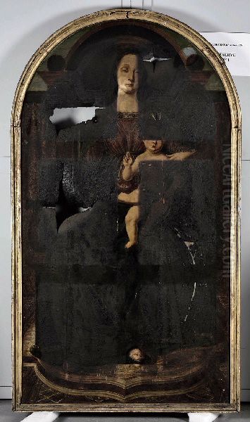 Virgin and Child Oil Painting by Piero del Pollaiuolo