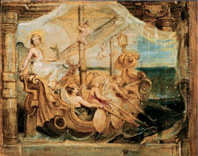 Triumph of Hope - Sketch Oil Painting by unknown